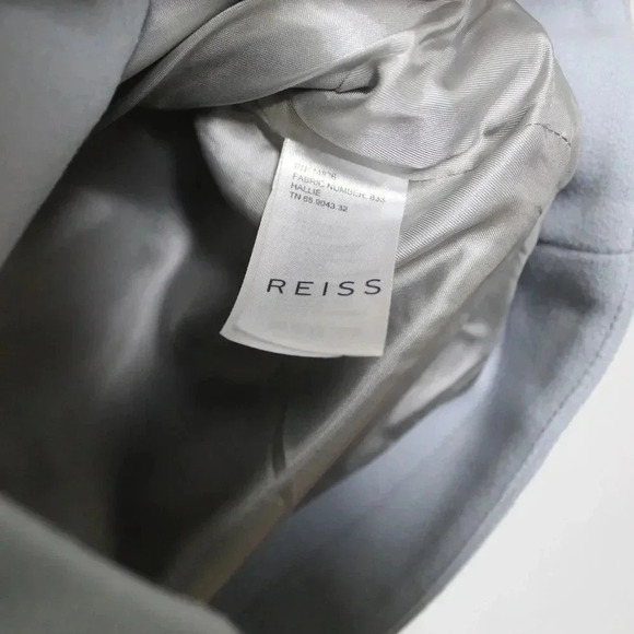 REISS oversized boxy periwinkle Hallie wool/cashmere coat med - Picture 7 of 12